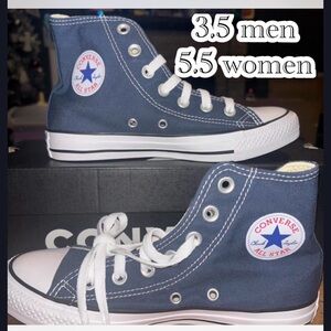 Converse Navy High-Top Sneakers